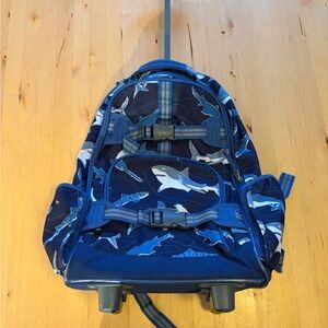 Pottery Barn Kids Navy Shark Adventure Backpack
